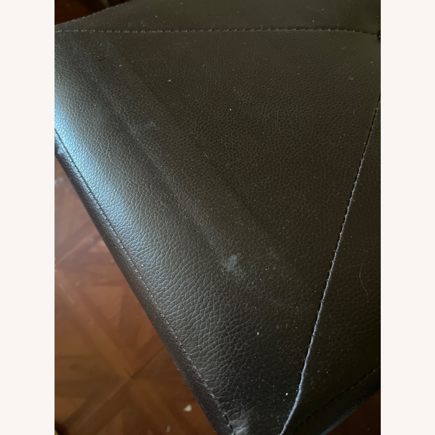 Dark Brown Leather Stools - image-3