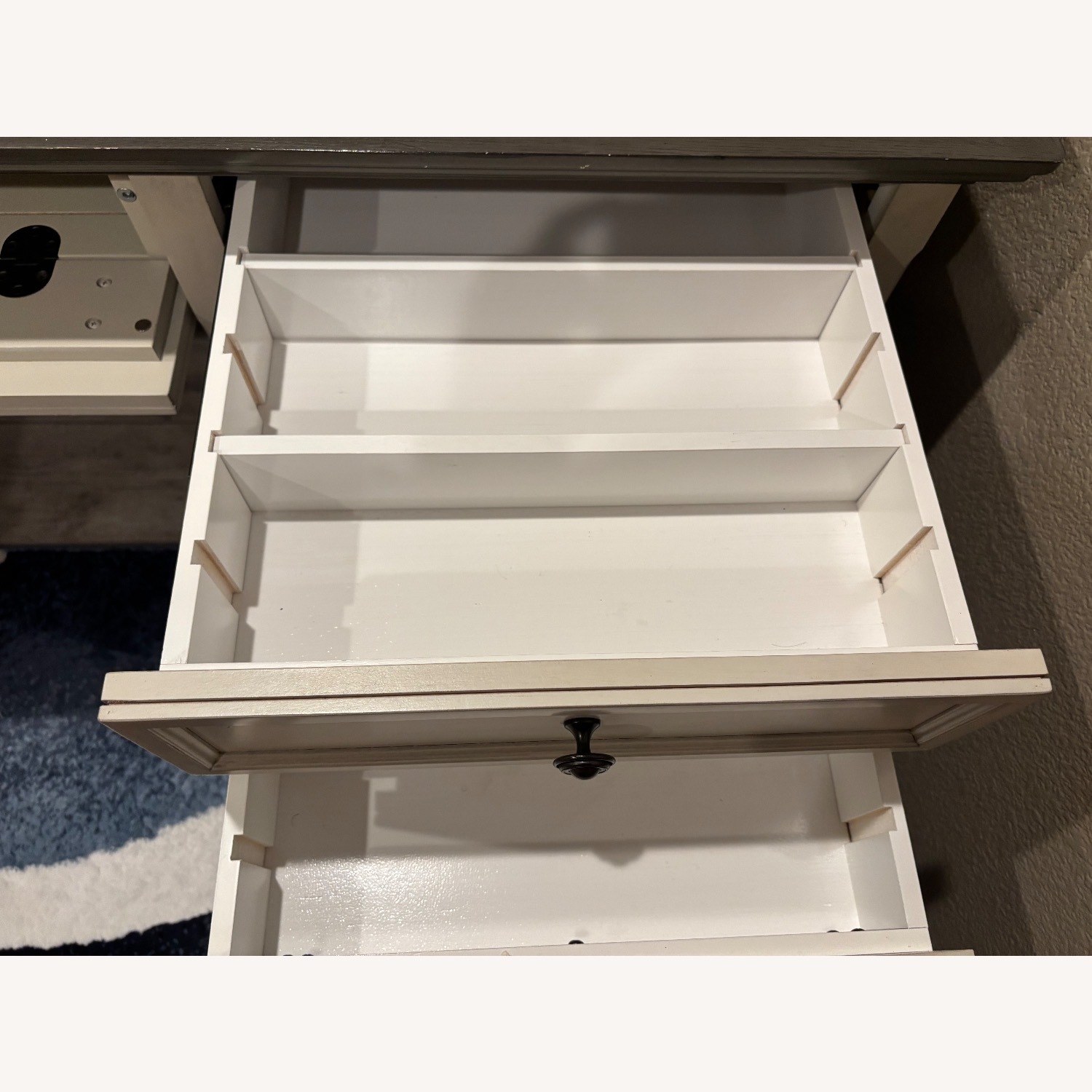 White Farmhouse Executive Desk - image-5