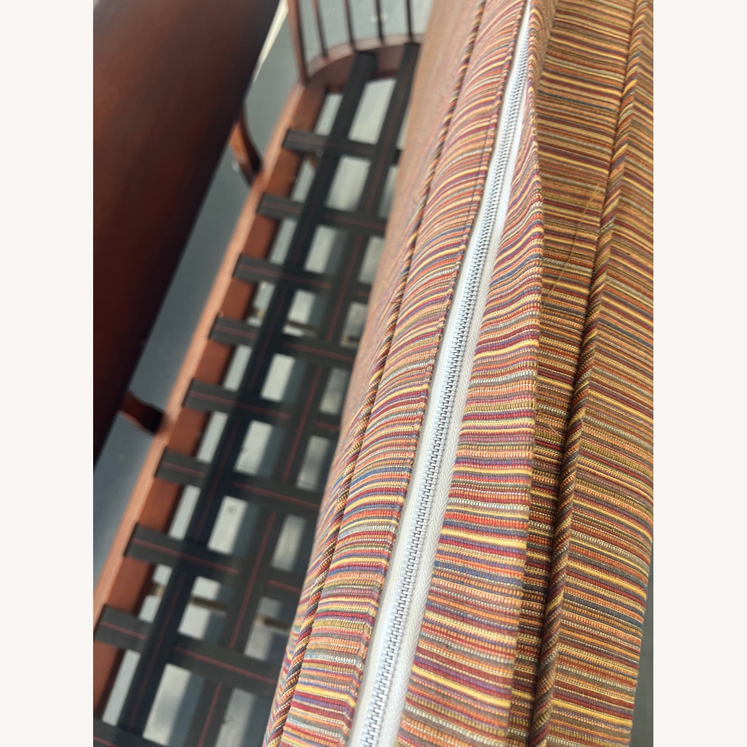 Vintage/Antique Dark Brown Wood 3+ Seater Sofa - image-6