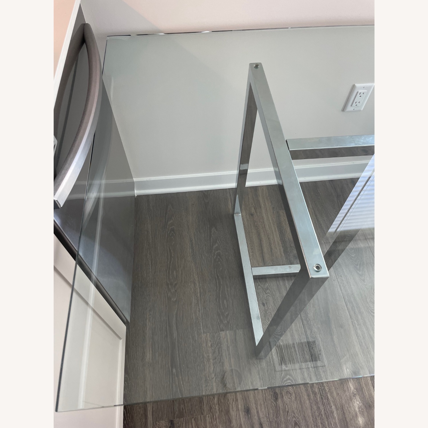 CB2 Silverado Dining Table Silver 72 Inch - image-3