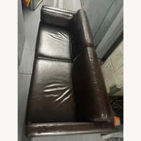 Dark Brown Leather 3+ Seater Sofa