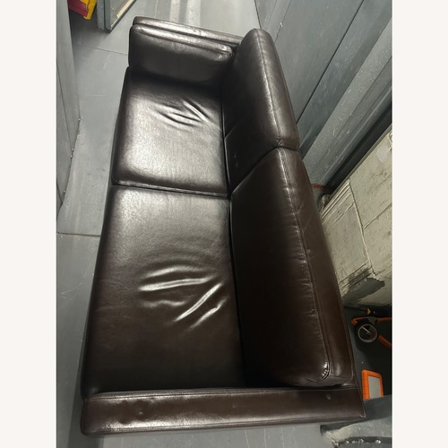 Used Dark Brown Leather 3+ Seater Sofa for sale on AptDeco