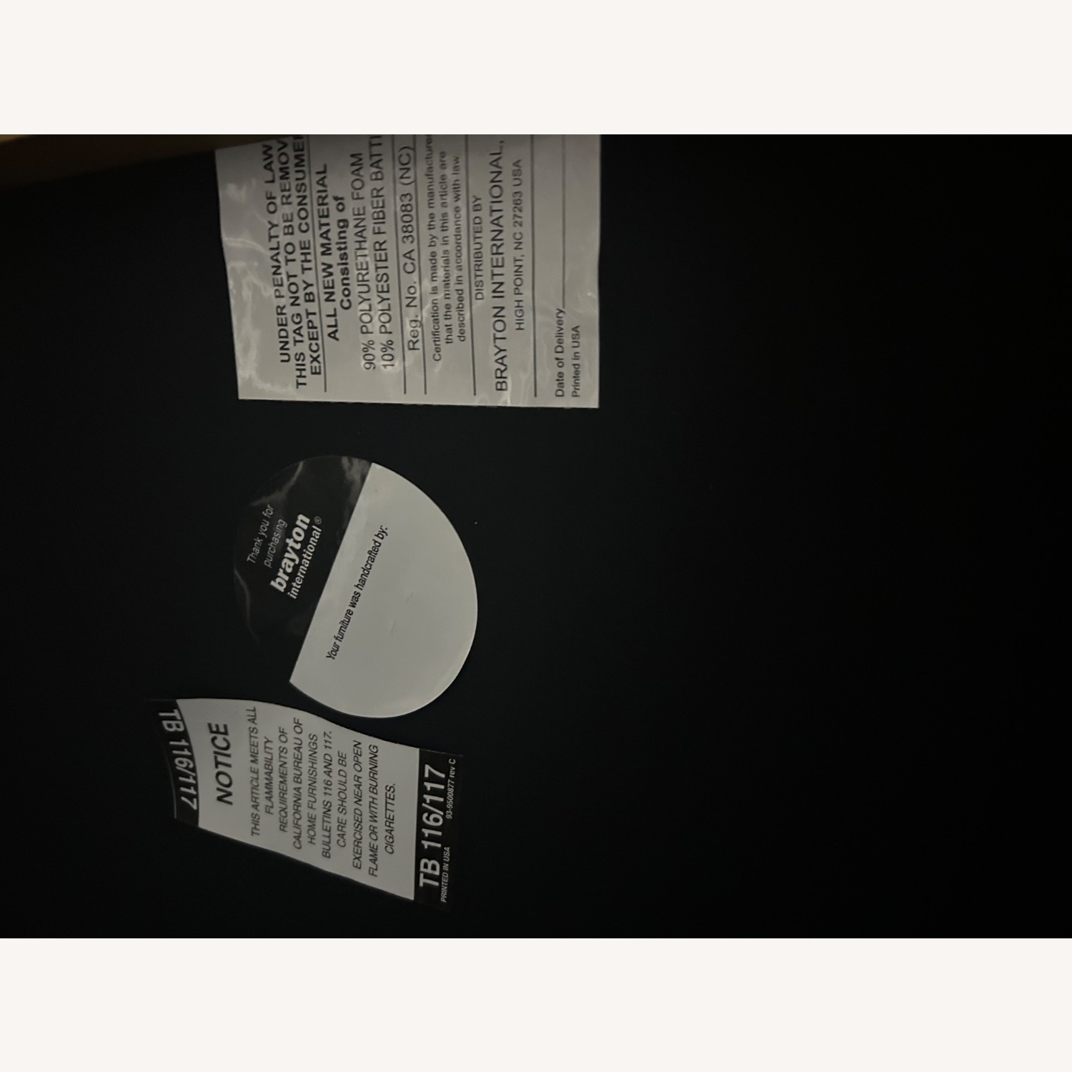 Dark Brown Leather 3+ Seater Sofa - image-3