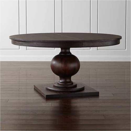 Used Crate & Barrel Dark Brown Wood Dining Table for sale on AptDeco
