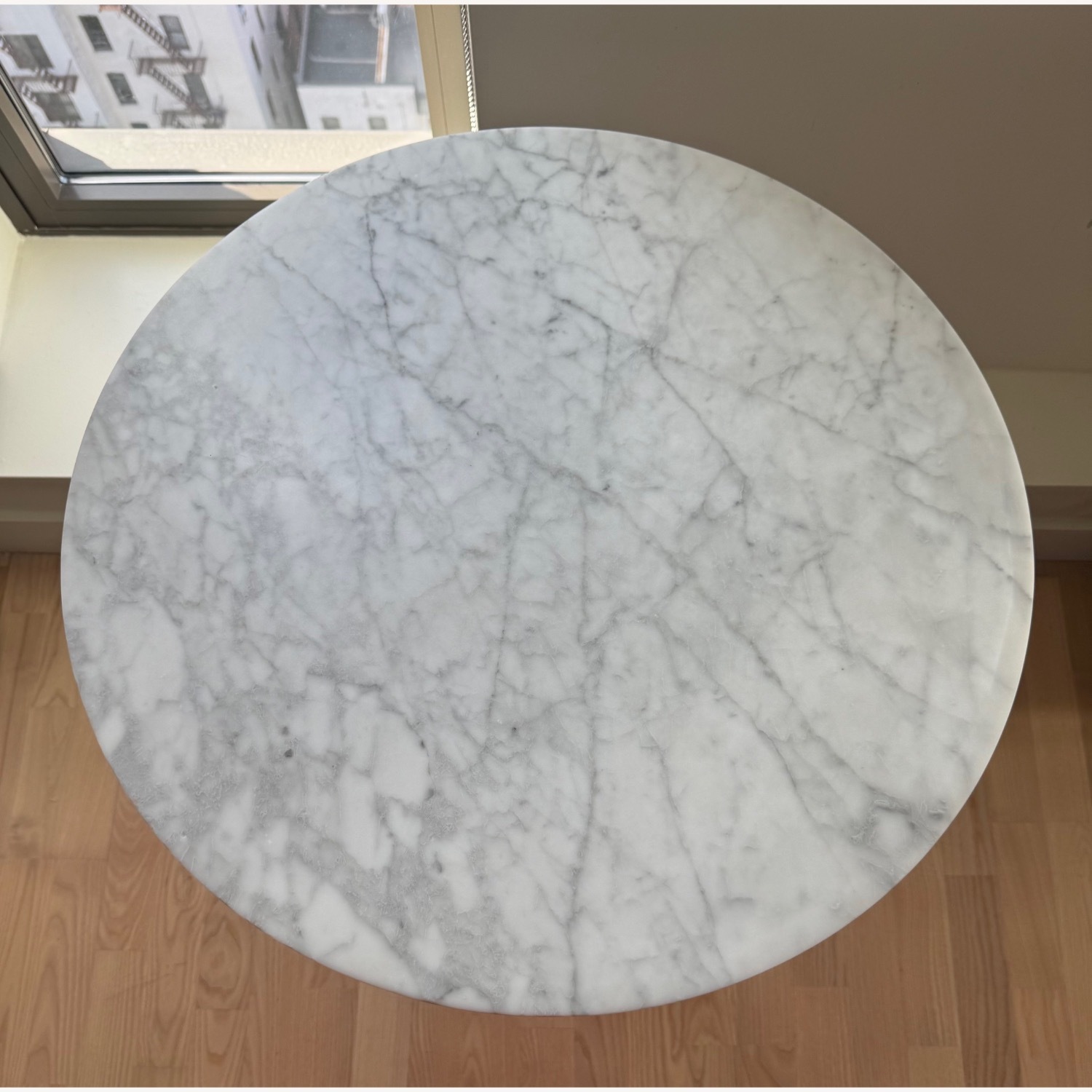 West Elm Orbit Restaurant Dining Table - Marble - Round - image-4