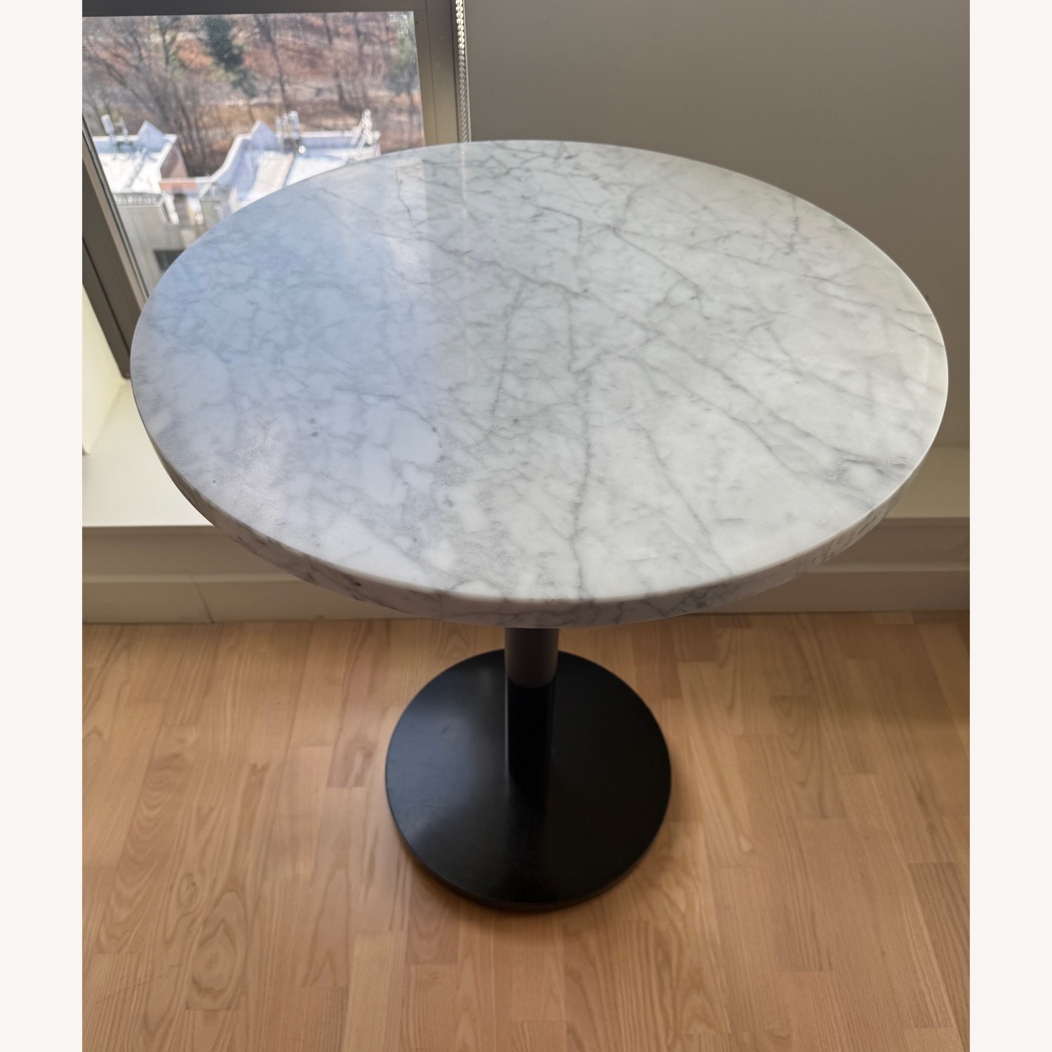 West Elm Orbit Restaurant Dining Table - Marble - Round - image-3