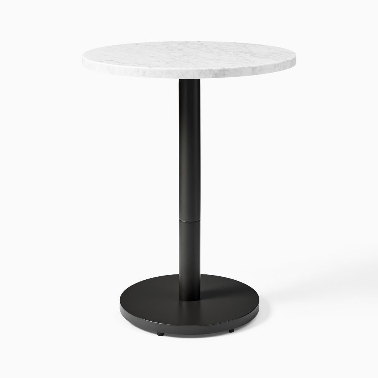 West Elm Orbit Restaurant Dining Table - Marble - Round - image-0