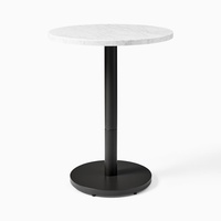 West Elm Orbit Restaurant Dining Table - Marble - Round