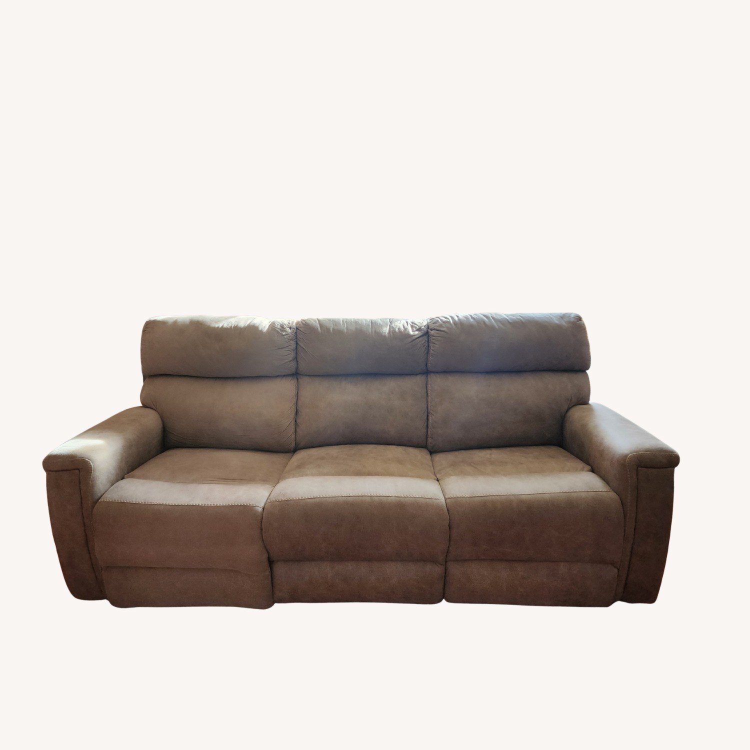 Raymour & Flanigan Blake Microfiber Power Sofa - image-2