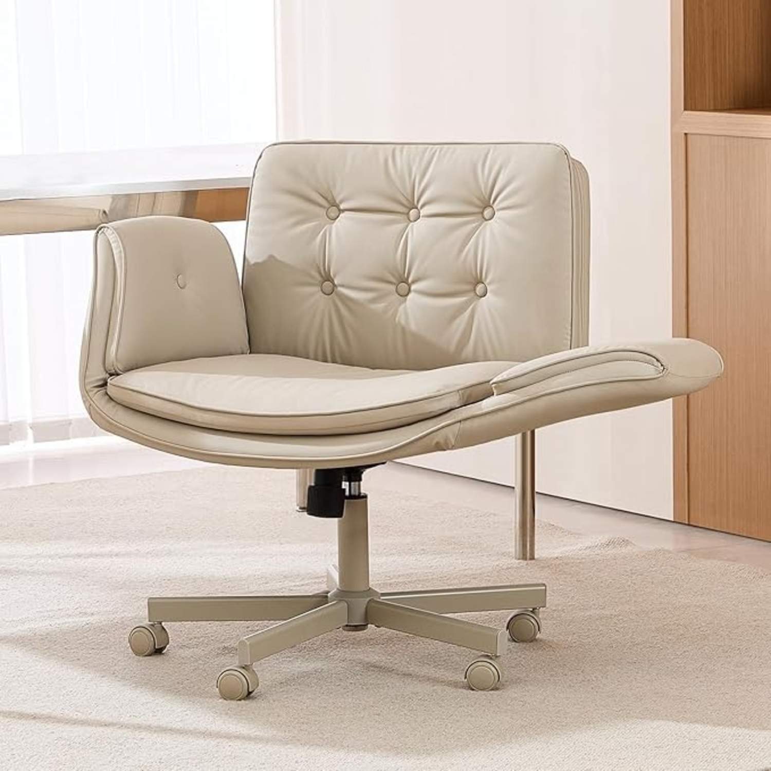 Amazon Natural Leather Office Chair - image-0