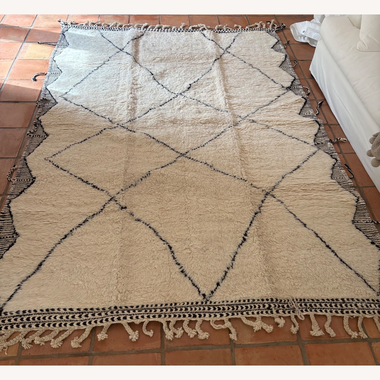 Handwoven Moroccan Wool Area Rug 6.5' x 10' - image-4
