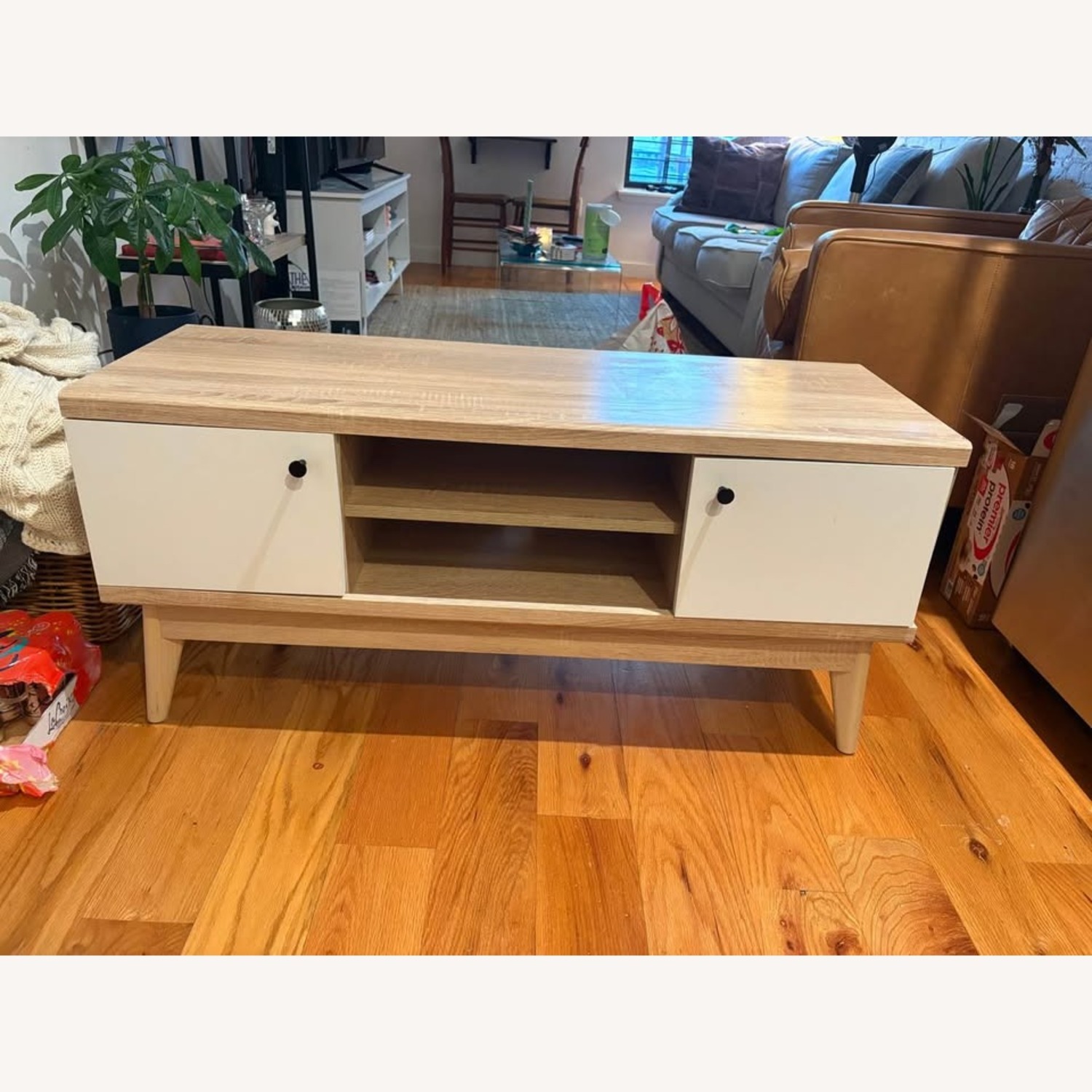 Wayfair Natural Wood Media Storage - image-1