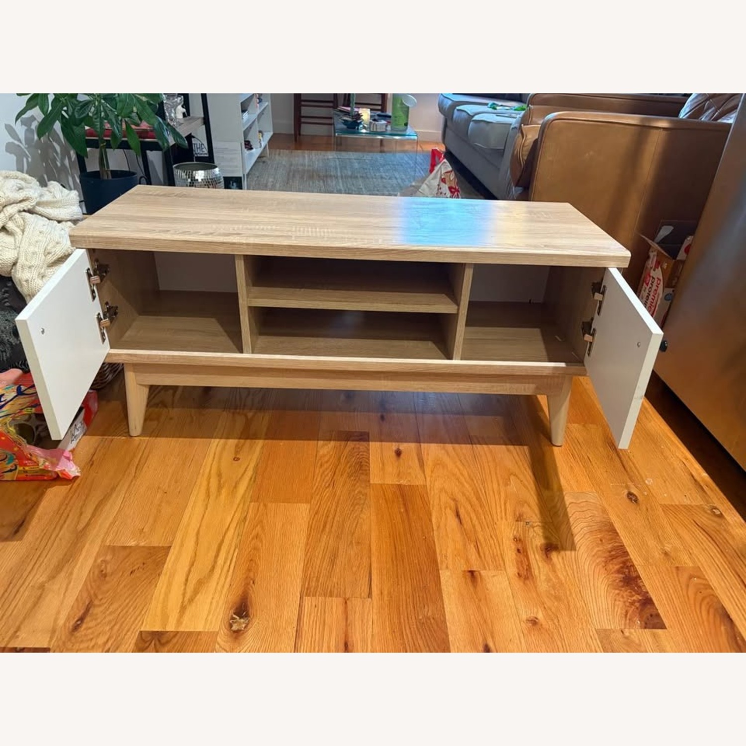 Wayfair Natural Wood Media Storage - image-2