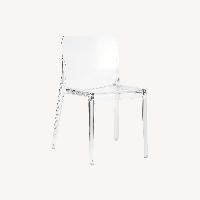 CB2 Bolla Clear Dining Chairs