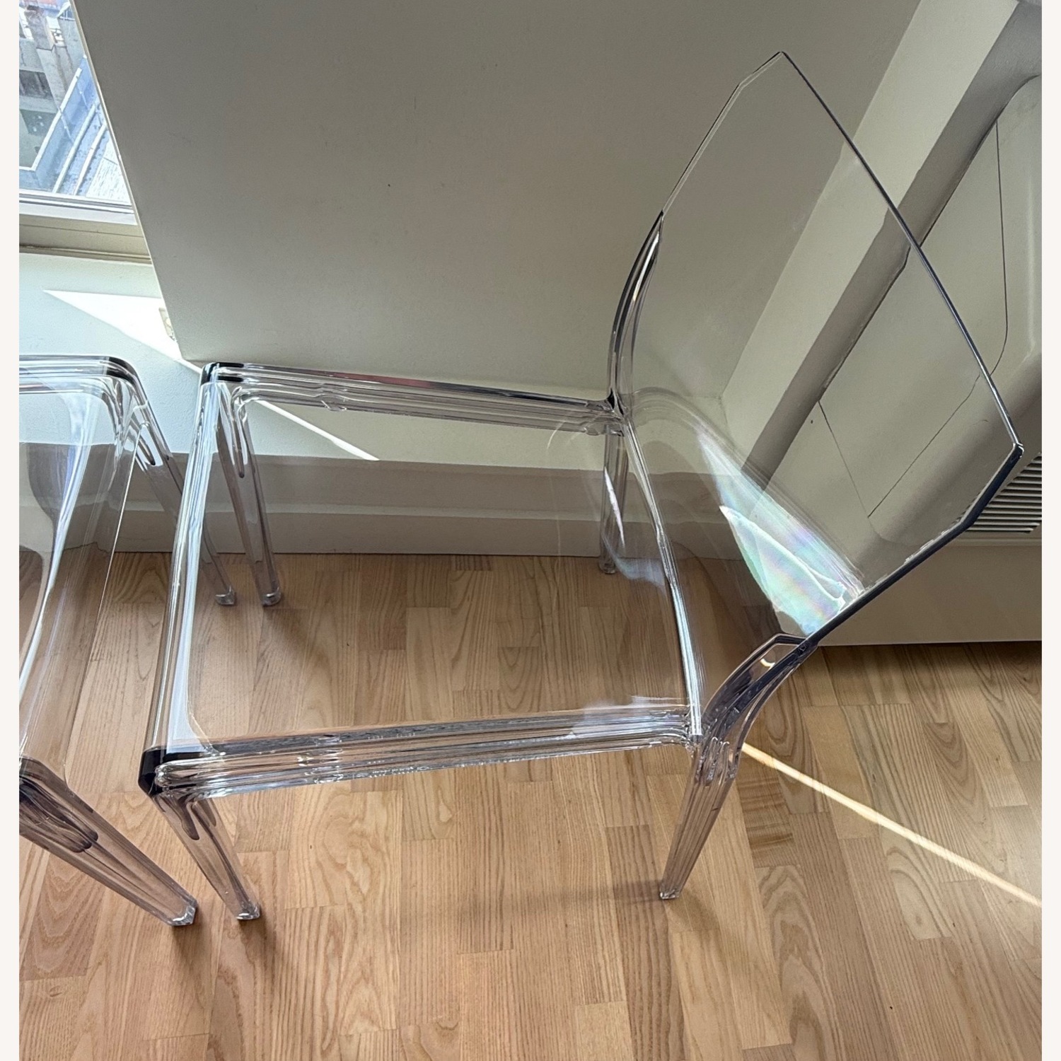 CB2 Bolla Clear Dining Chairs - image-2