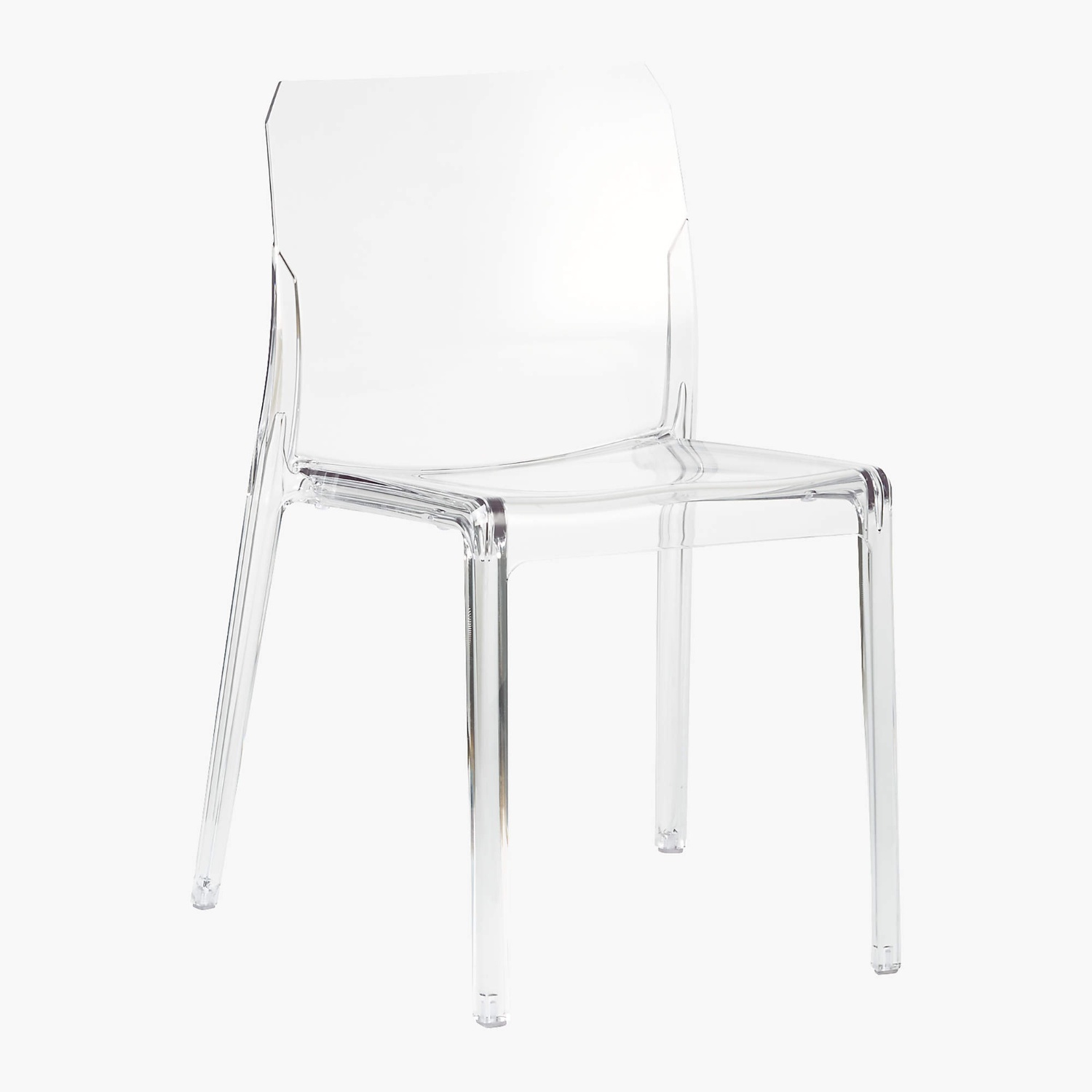 CB2 Bolla Clear Dining Chairs - image-0