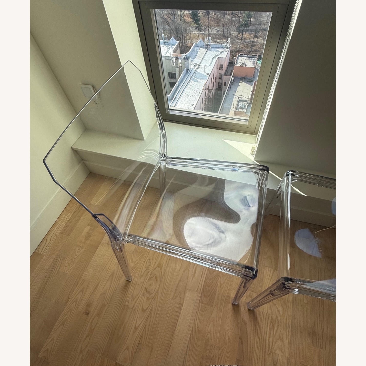 CB2 Bolla Clear Dining Chairs - image-3