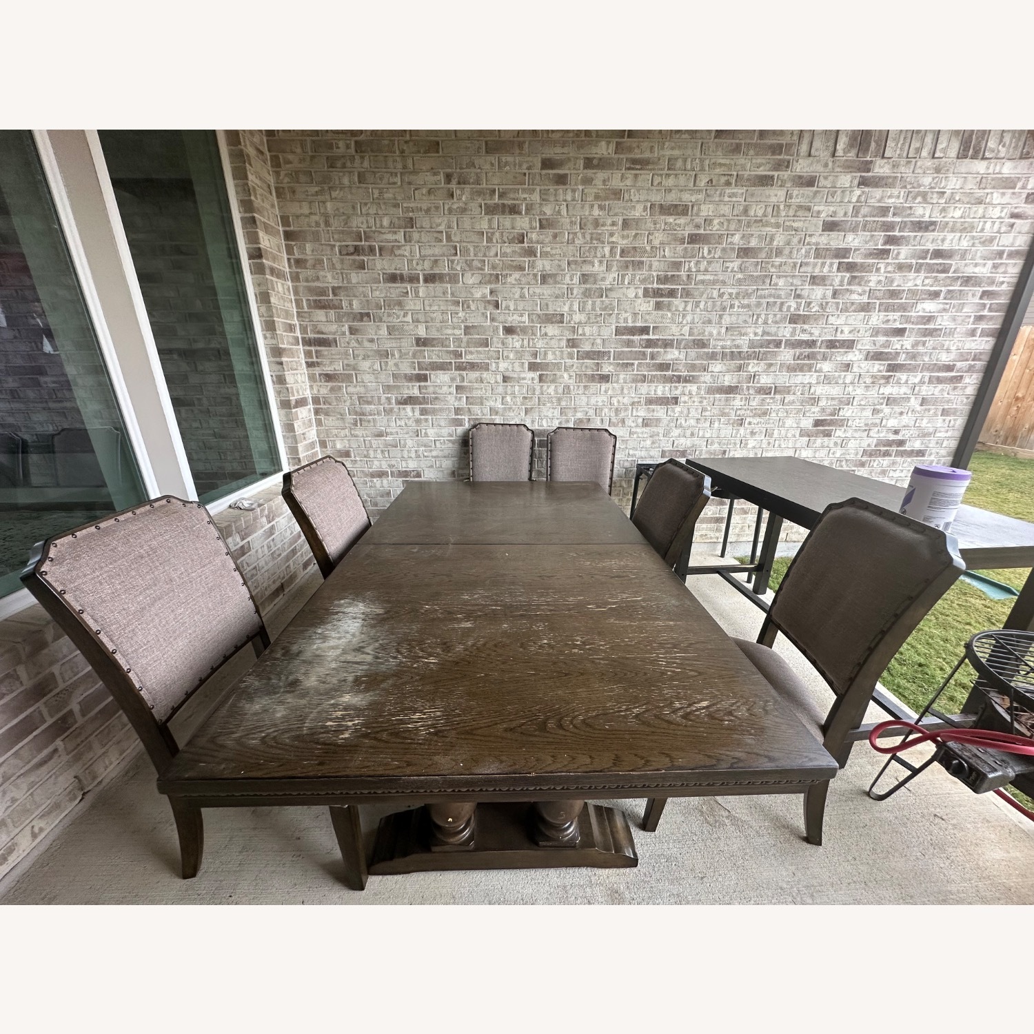 Light Brown Wood Dining Sets - image-0