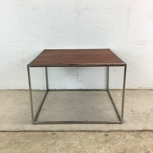 Used Vintage Modern Square Table  for sale on AptDeco