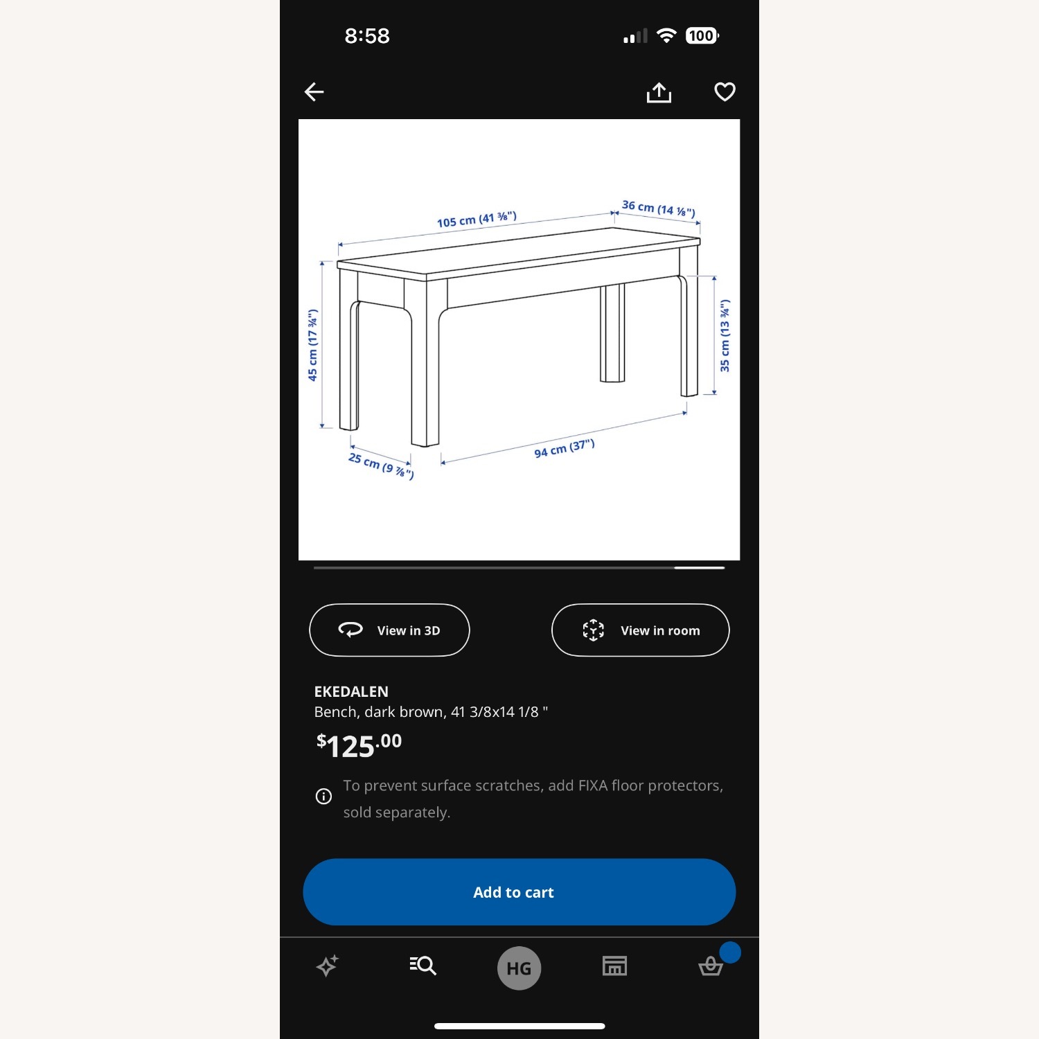 IKEA Ekedalen Extendable Dining Table, Chairs and Bench - image-3