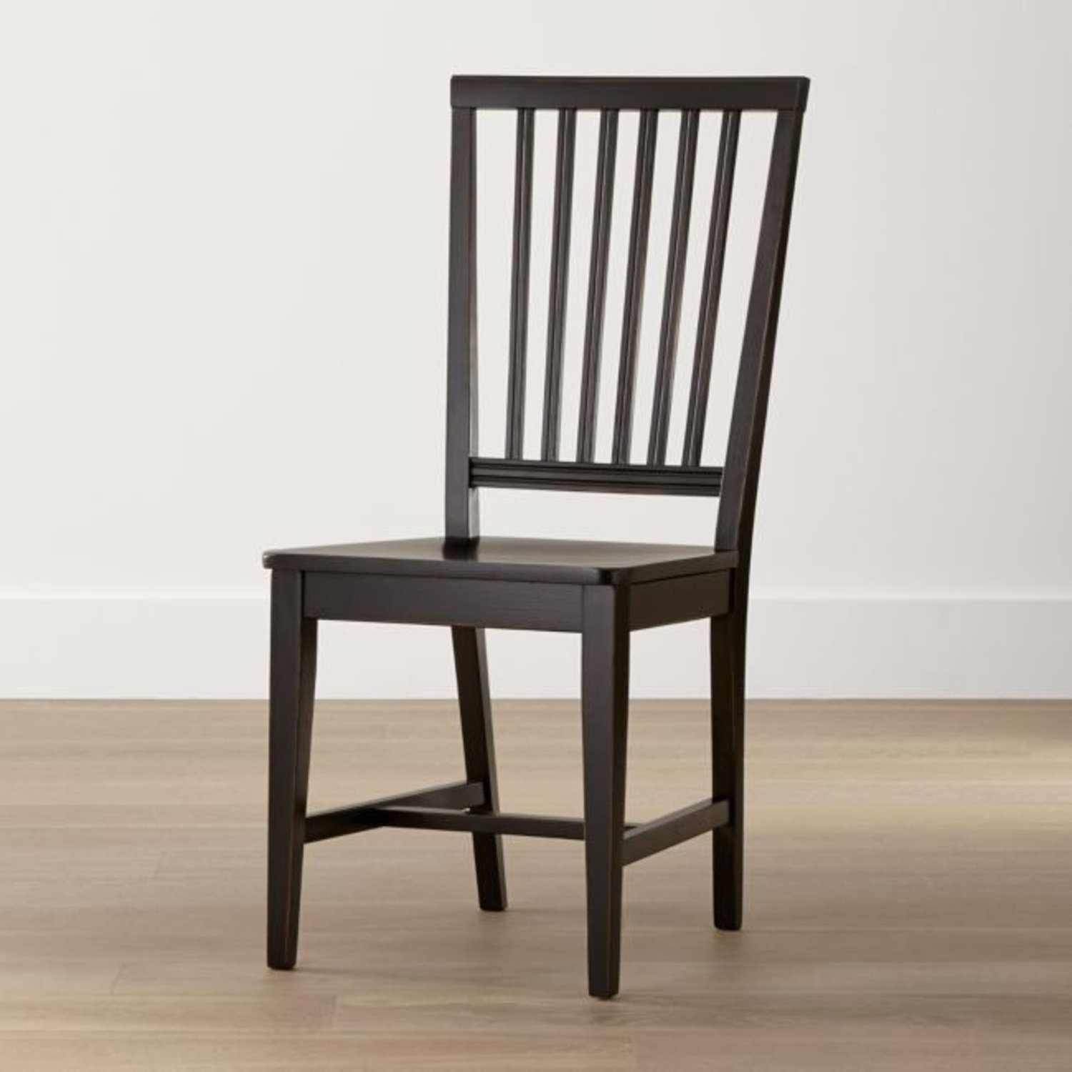 Crate & Barrel Distressed Wood Chairs - image-0