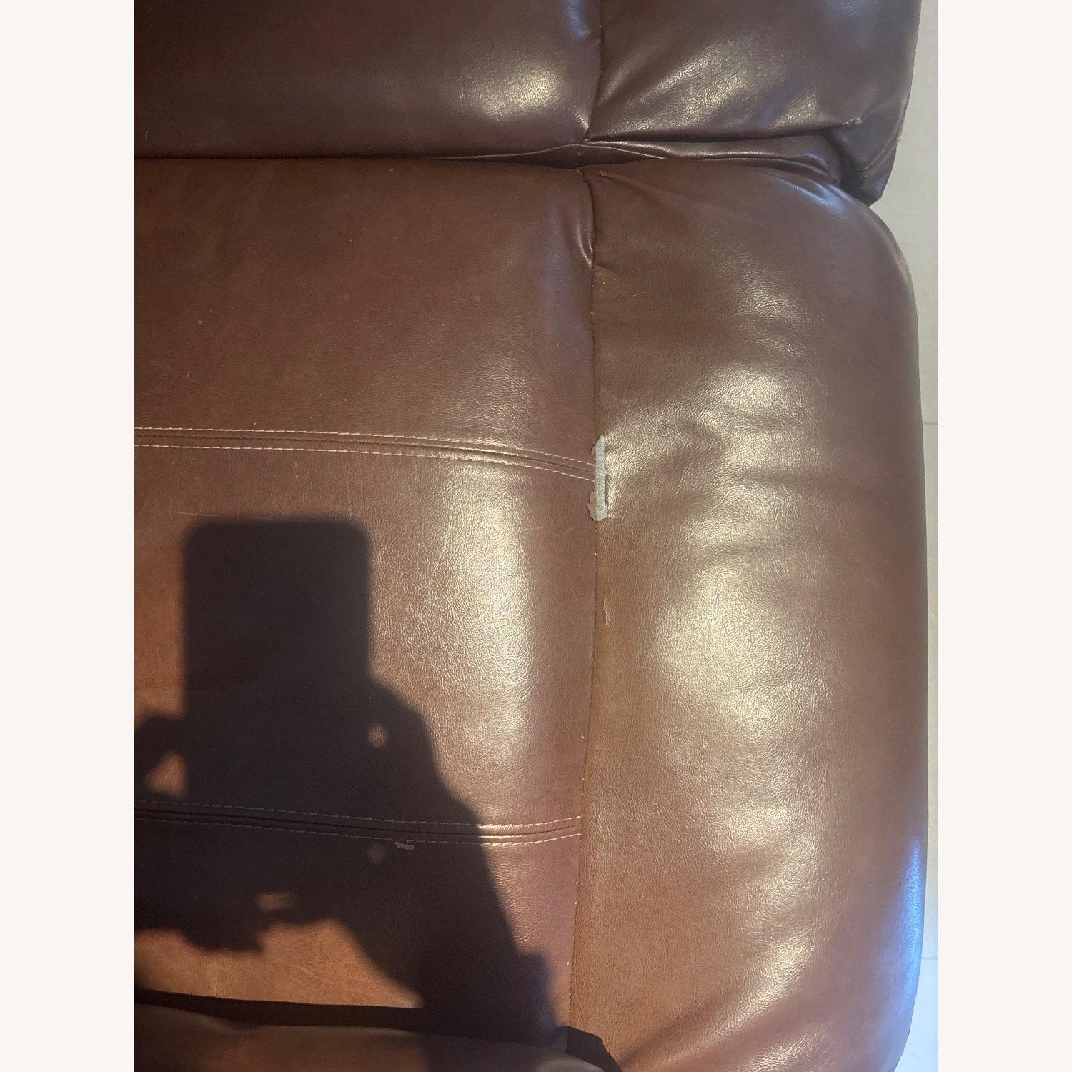 Chocolate Brown Couch - image-3