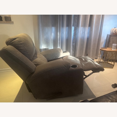 Used Light Gray Fabric Recliner for sale on AptDeco