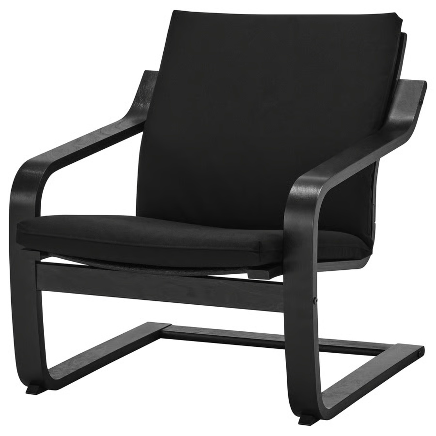 IKEA Ponang Black Fabric Armchair - image-0