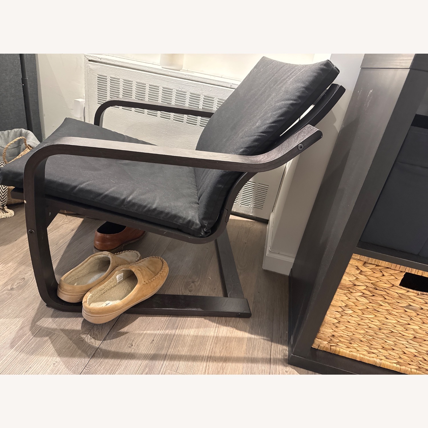 IKEA Ponang Black Fabric Armchair - image-2