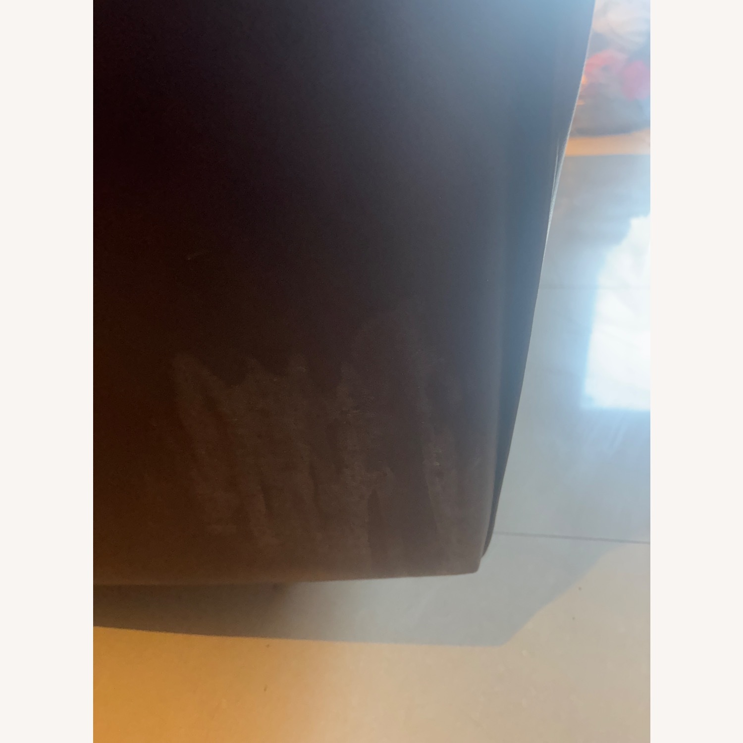 Dark Brown Leather 2 Seater Sofa - image-4