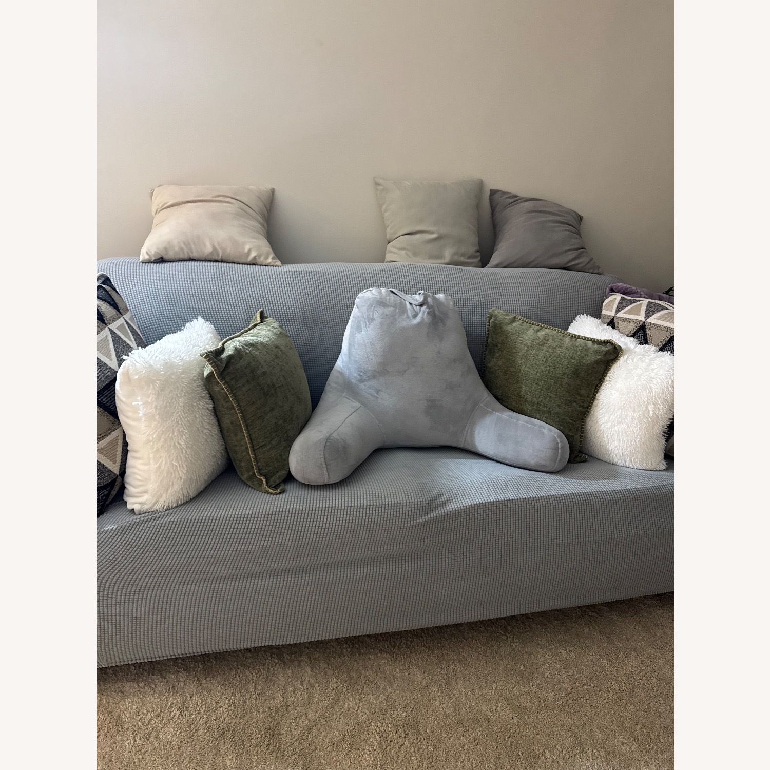 Ashley Furniture Natural Fabric 2 Seater Sofa - image-5