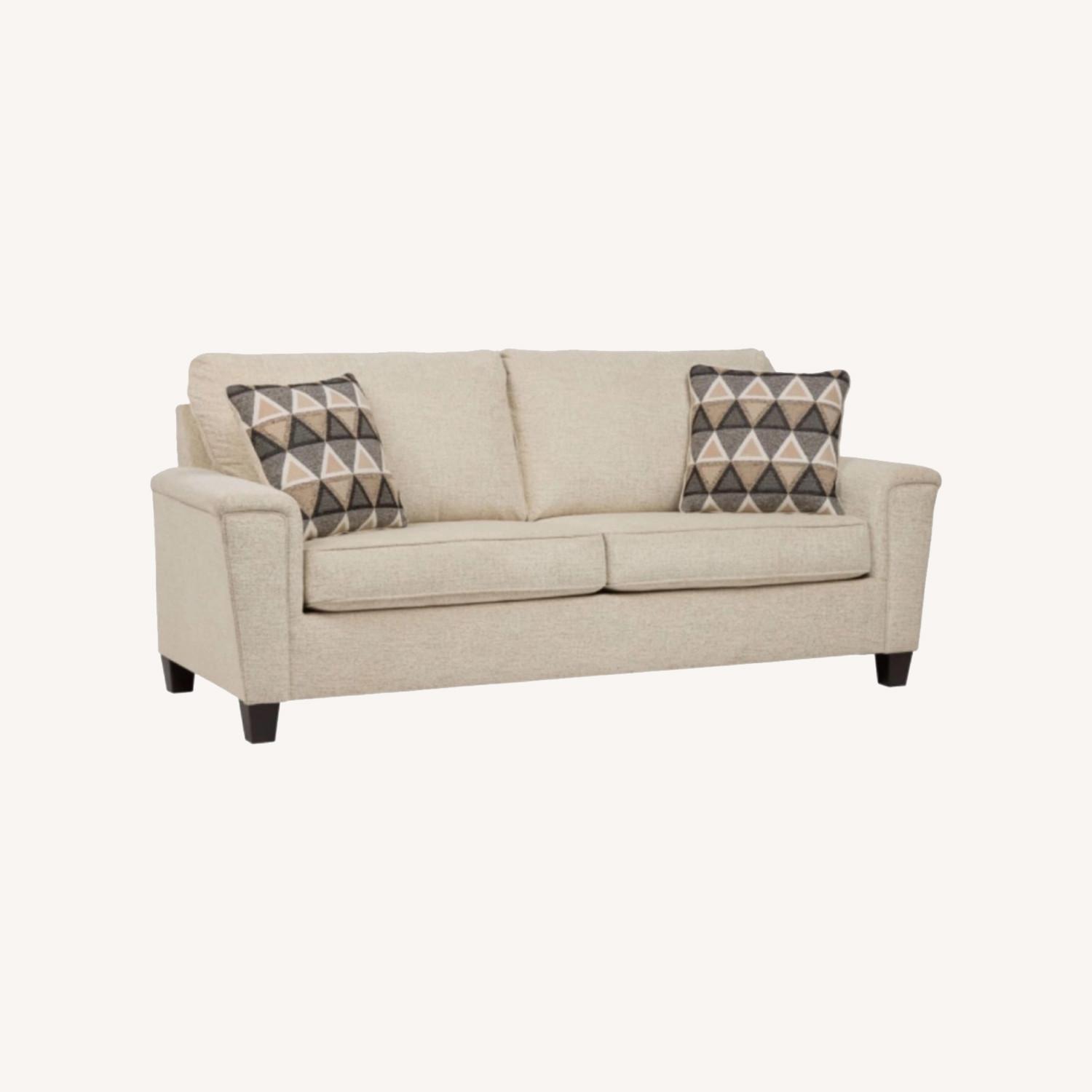 Ashley Furniture Natural Fabric 2 Seater Sofa - image-0