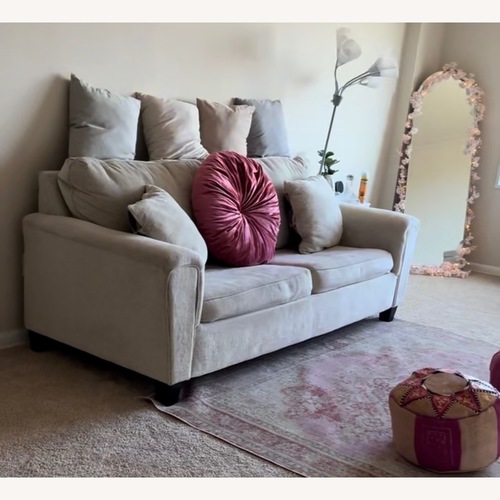 Used Ashley Furniture Natural Fabric 2 Seater Sofa for sale on AptDeco