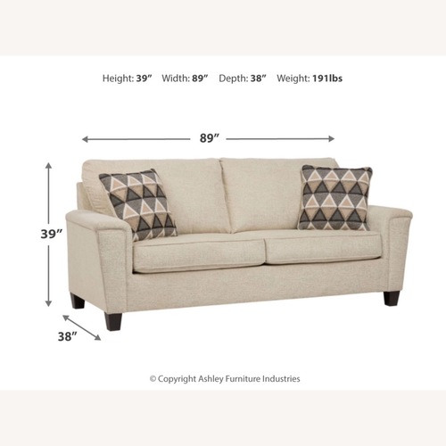 Used Ashley Furniture Natural Fabric 2 Seater Sofa for sale on AptDeco