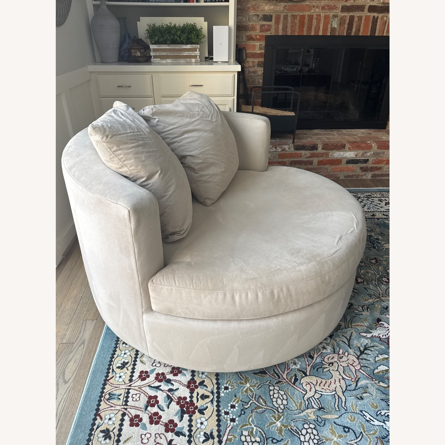 Pottery Barn Balboa Grand Swivel Chair - image-2