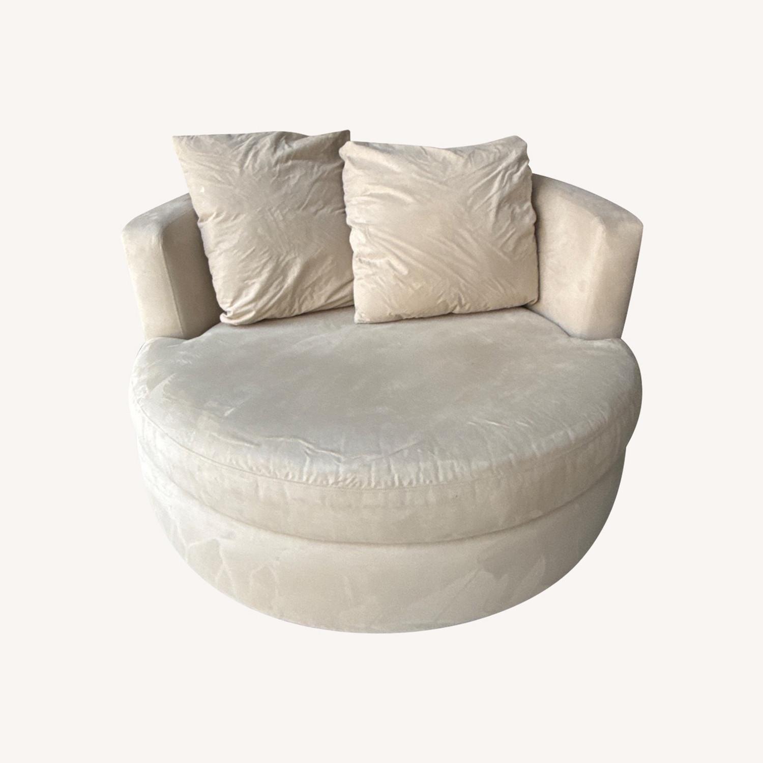 Pottery Barn Balboa Grand Swivel Chair - image-0