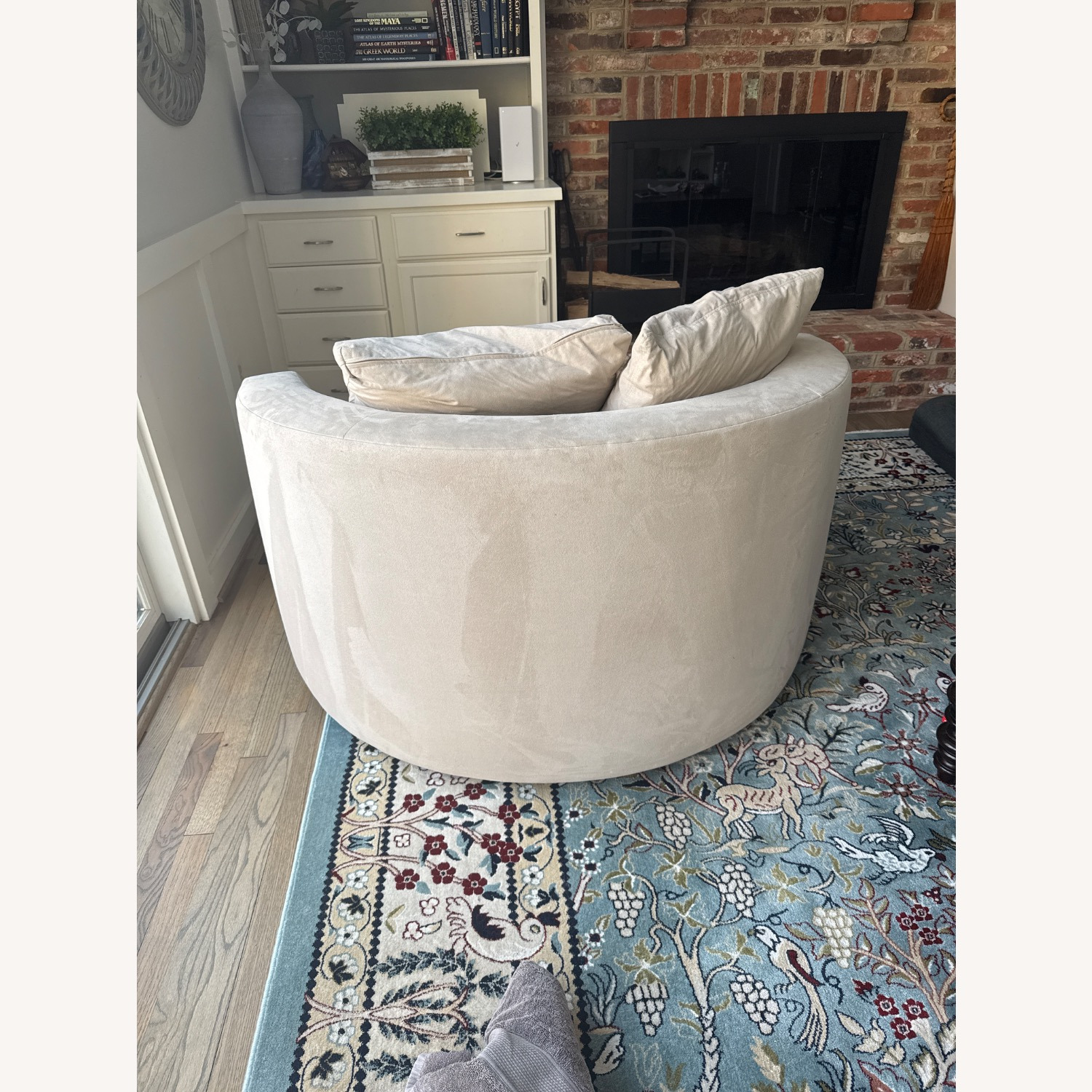 Pottery Barn Balboa Grand Swivel Chair - image-4