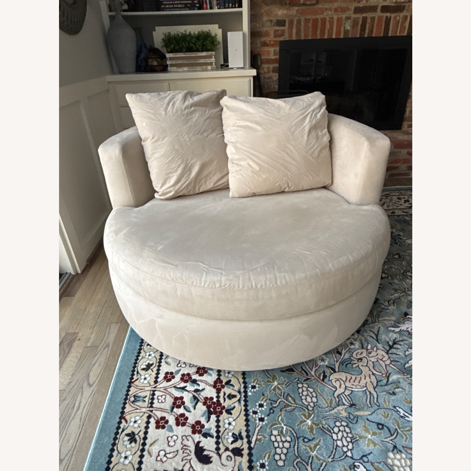 Pottery Barn Balboa Grand Swivel Chair - image-1