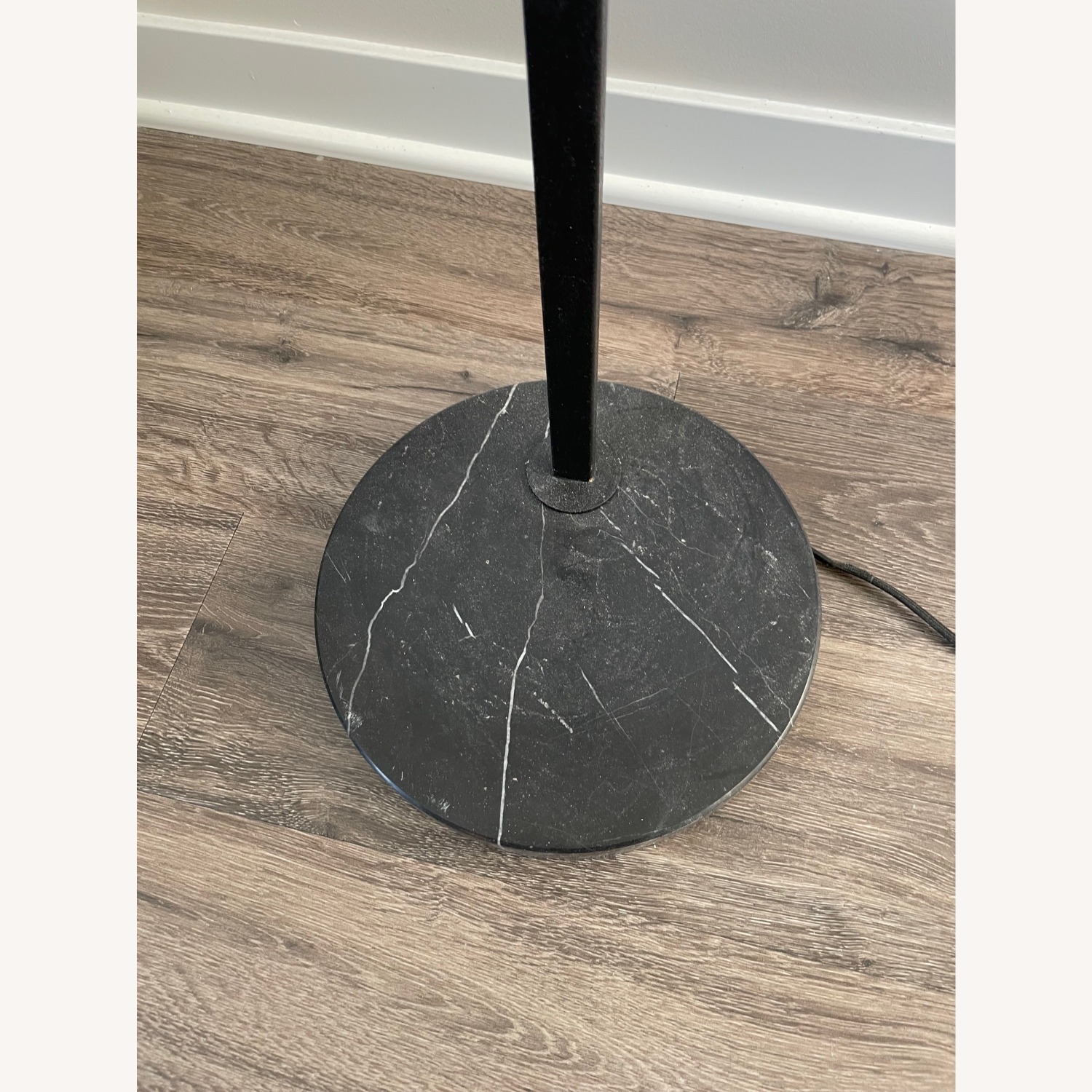 CB2 Belgrave Black Marble White Globe Floor Lamp - image-3
