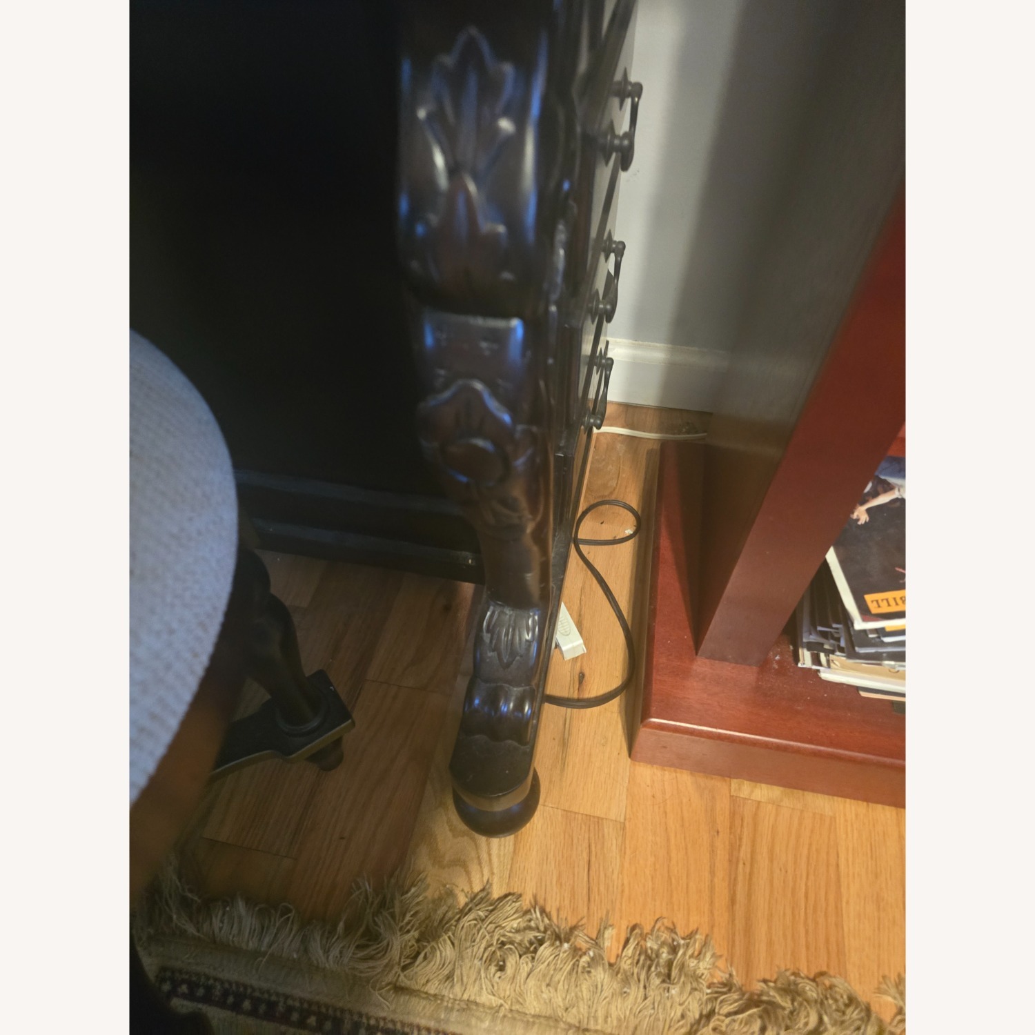 Dark Brown Solid Wood Davenport Desk - image-4