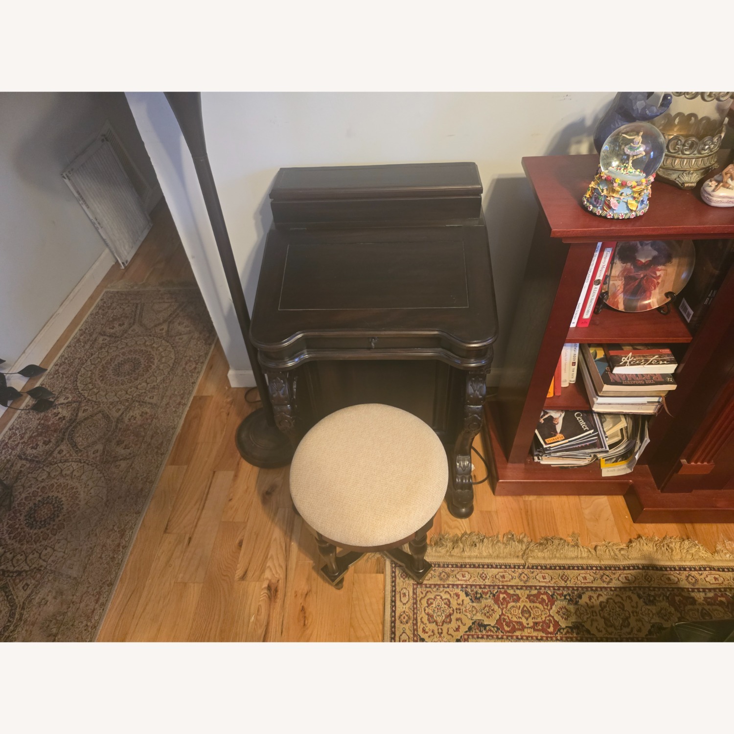 Dark Brown Solid Wood Davenport Desk - image-6