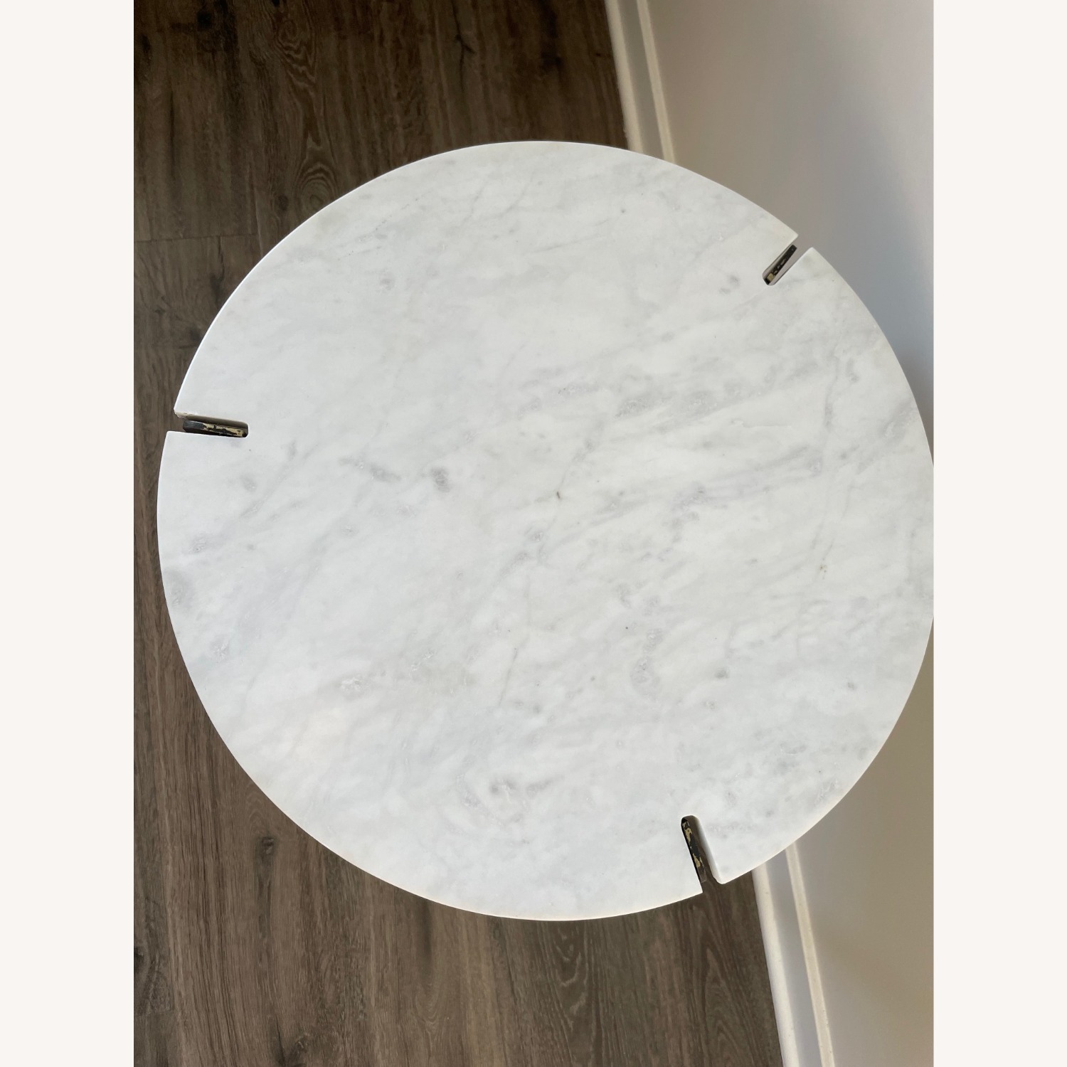 Four Hands Genuine White Marble Side Table - image-5