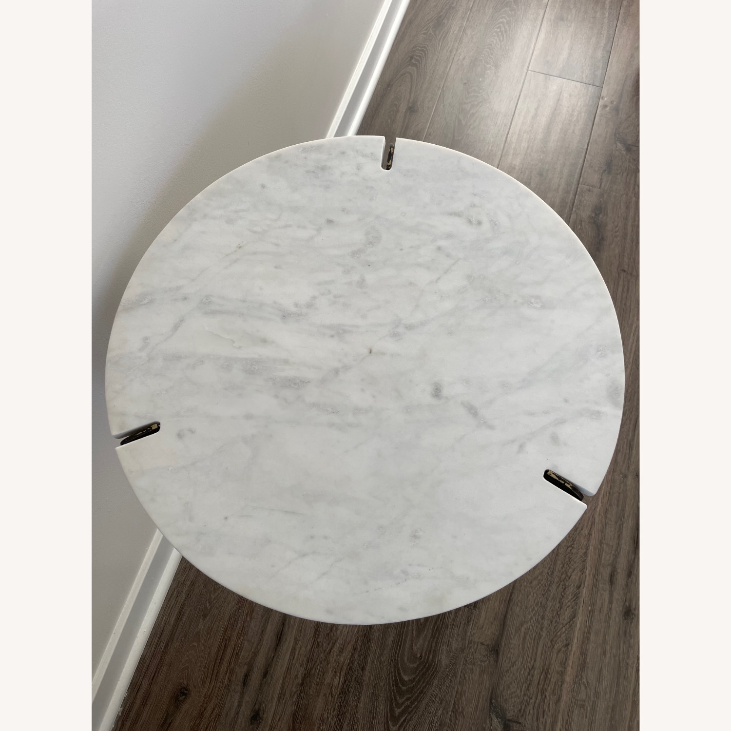 Four Hands Genuine White Marble Side Table - image-4