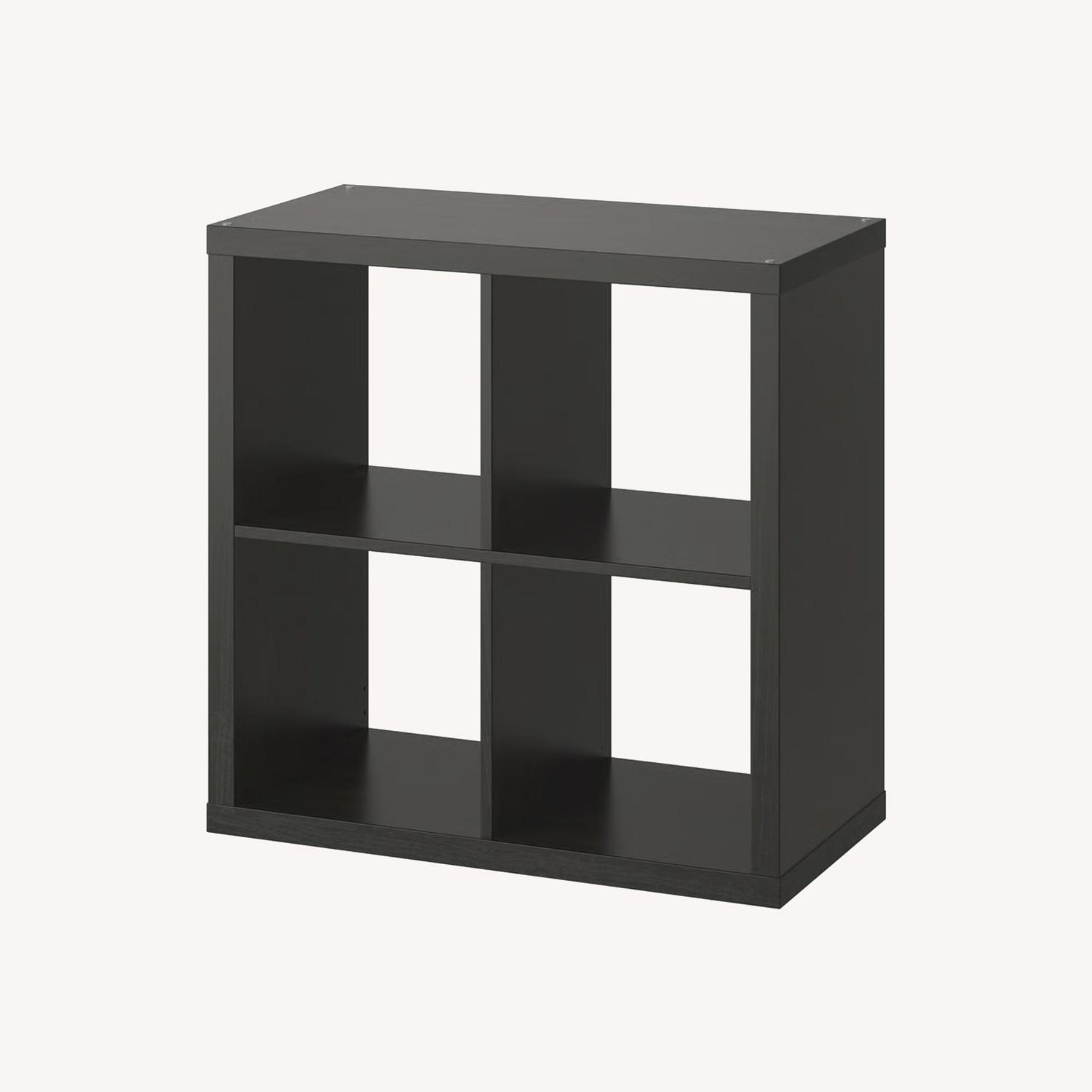 IKEA Kallax Black Wood Sideboard - image-0
