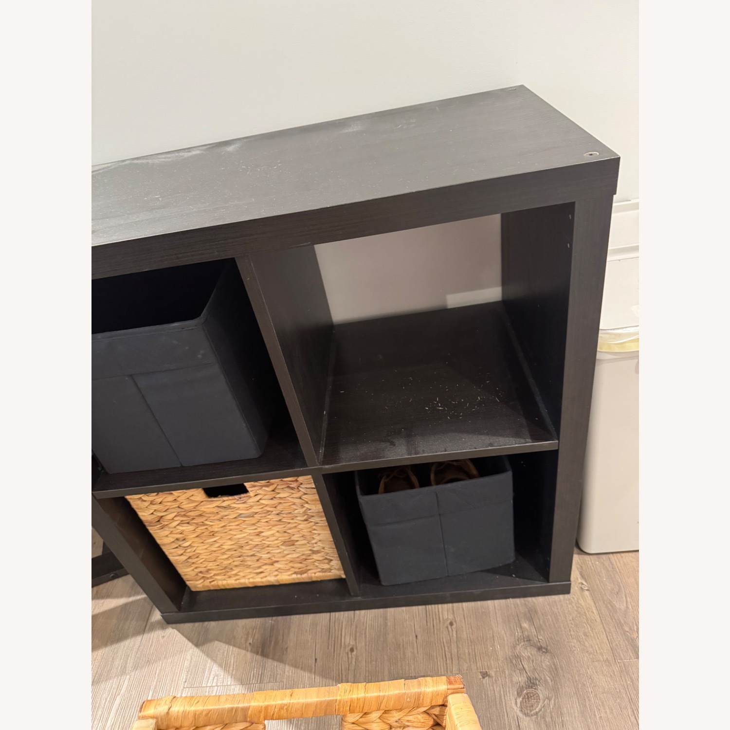 IKEA Kallax Black Wood Sideboard - image-2