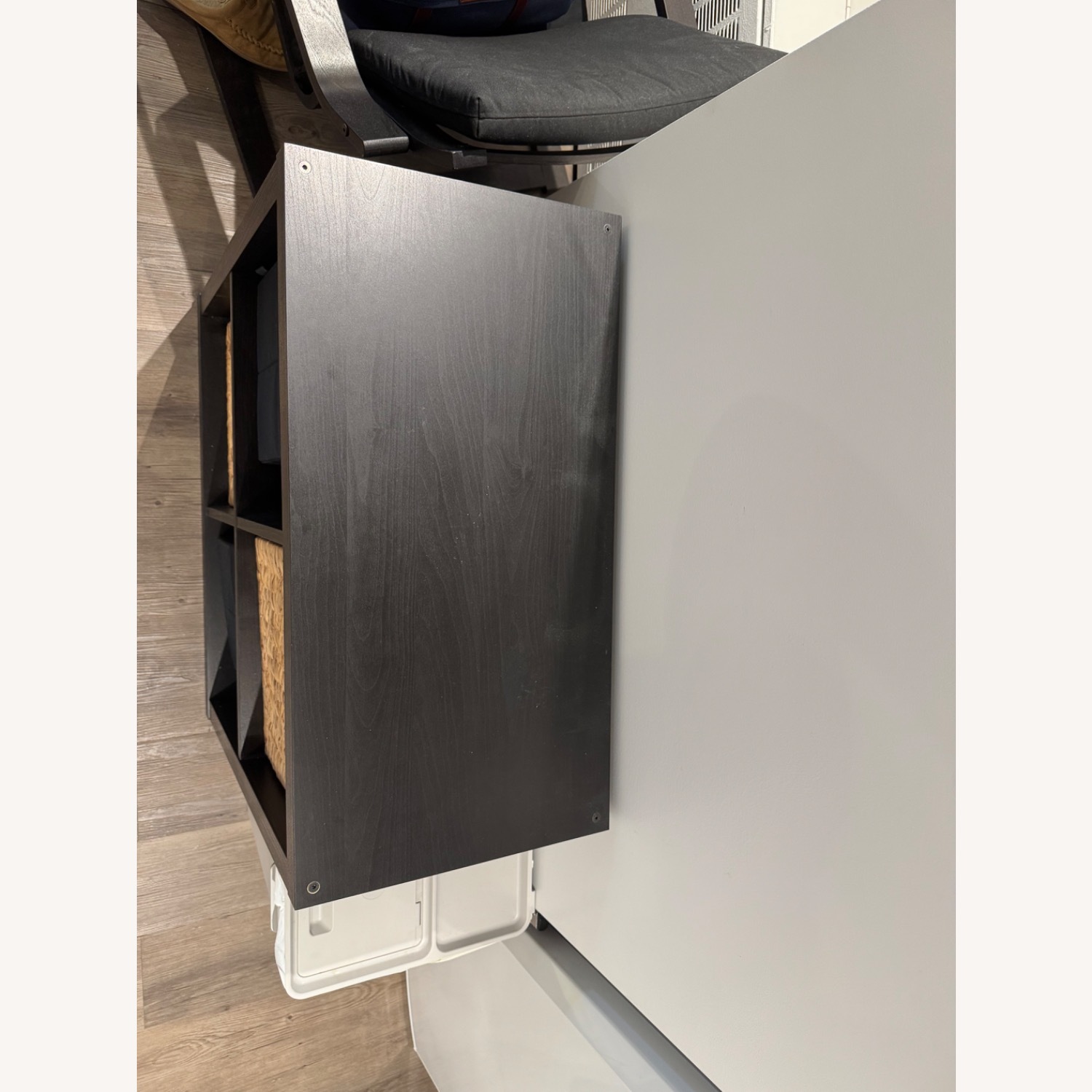 IKEA Kallax Black Wood Sideboard - image-4