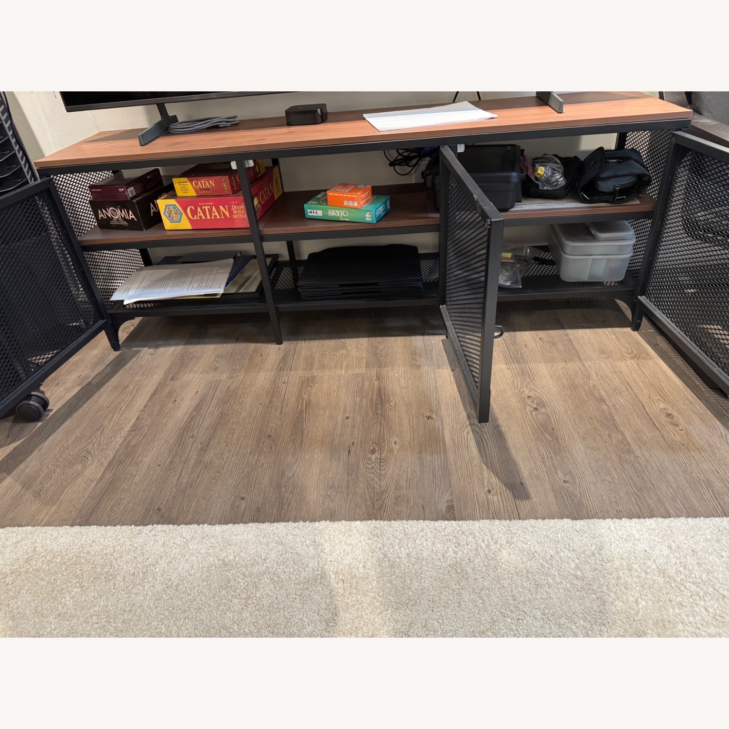 IKEA Fjallbo Dark Brown Metal Sideboard - image-2