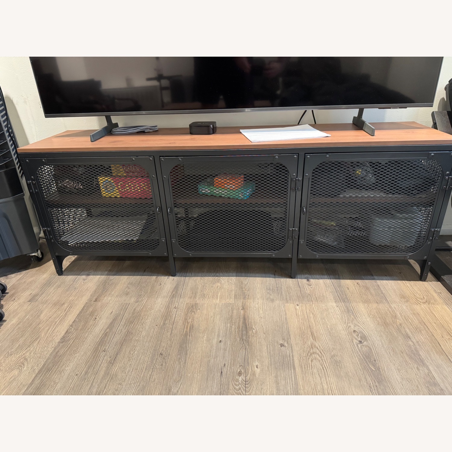 IKEA Fjallbo Dark Brown Metal Sideboard - image-1