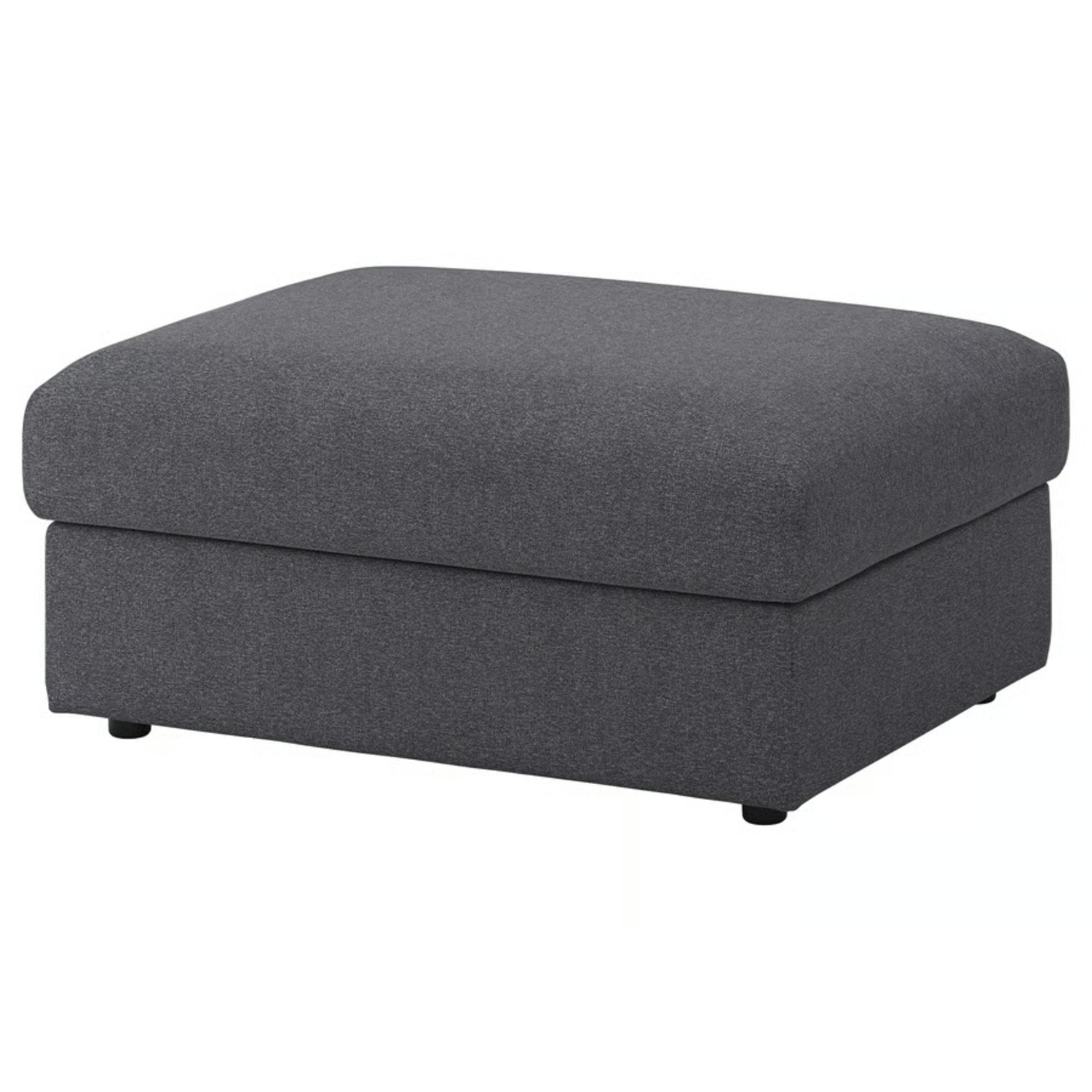 IKEA Finnala Dark Gray Fabric Ottoman - image-0