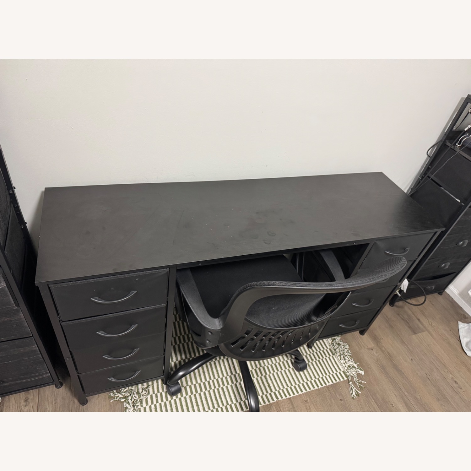 Sweetcrispy Black Wood Desk - image-1